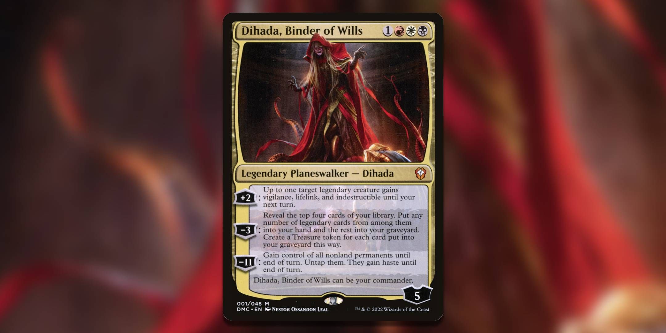 The Magic The Gathering card Dihada Binder of Wills by Nestor Ossandon Leal.