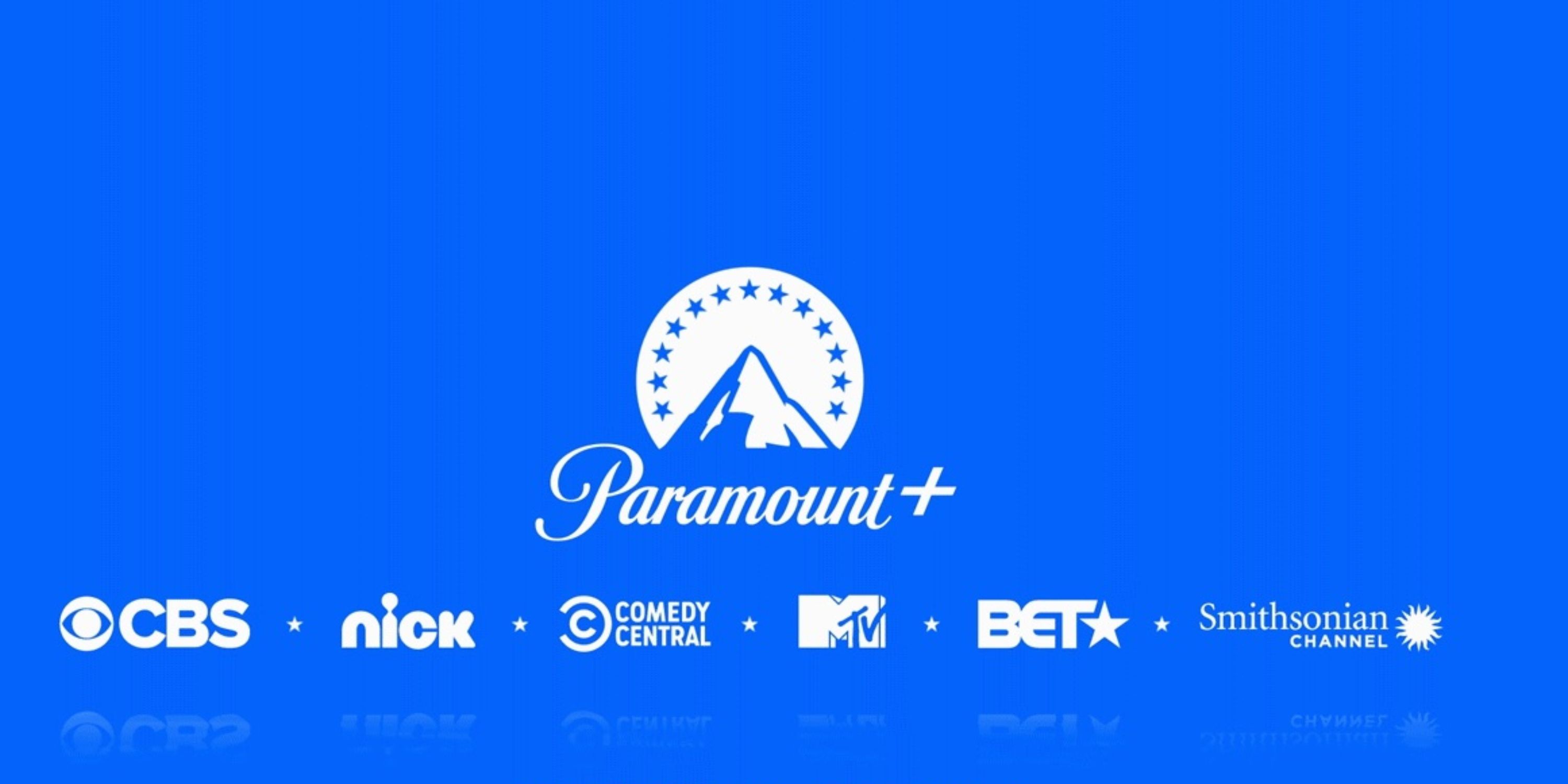آرم Paramount Plus بر روی مارک های دیگر مانند CBS ، Comedy Central و موارد دیگر معلق است.