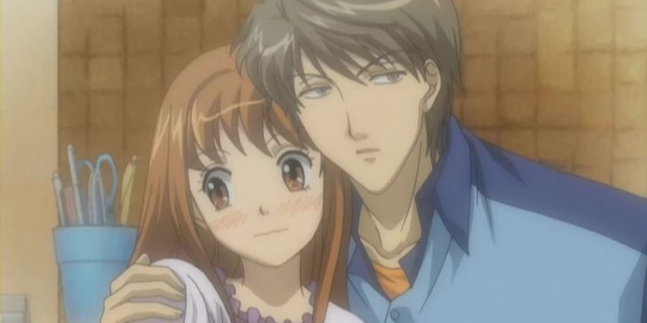 The two main characters in Itakiss that poses together.