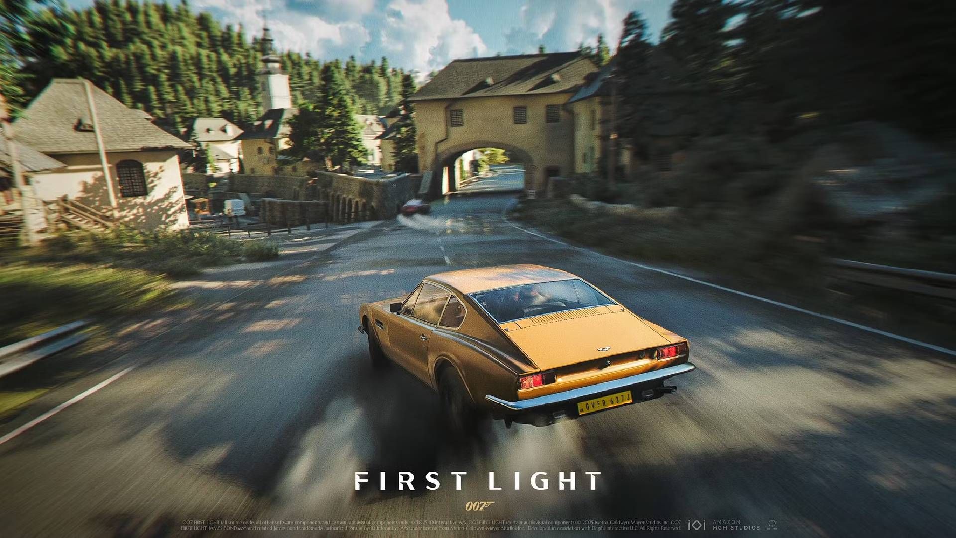 007 LAST LIGHT Orange tea driving on European roads.