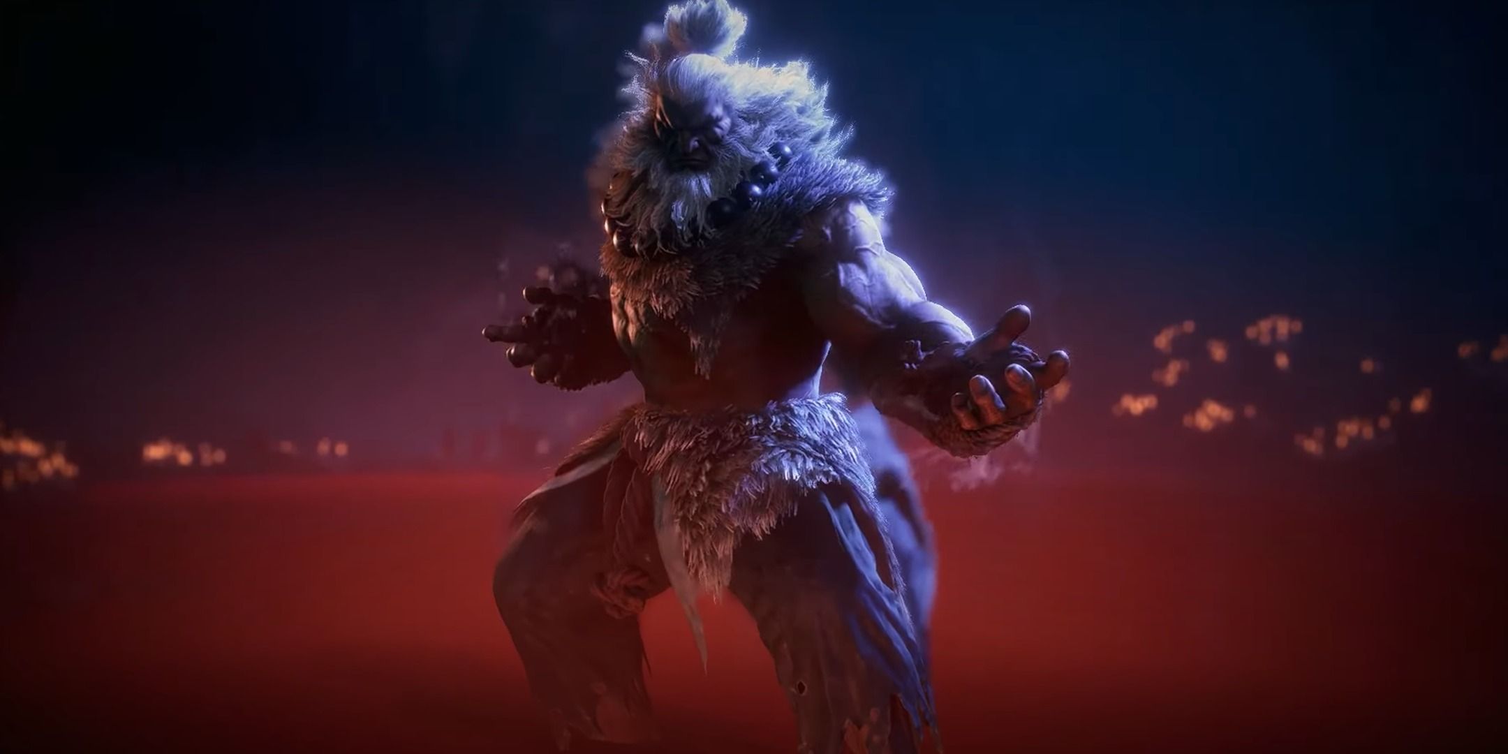Akuma's formidable training in Street Fighter 6.
