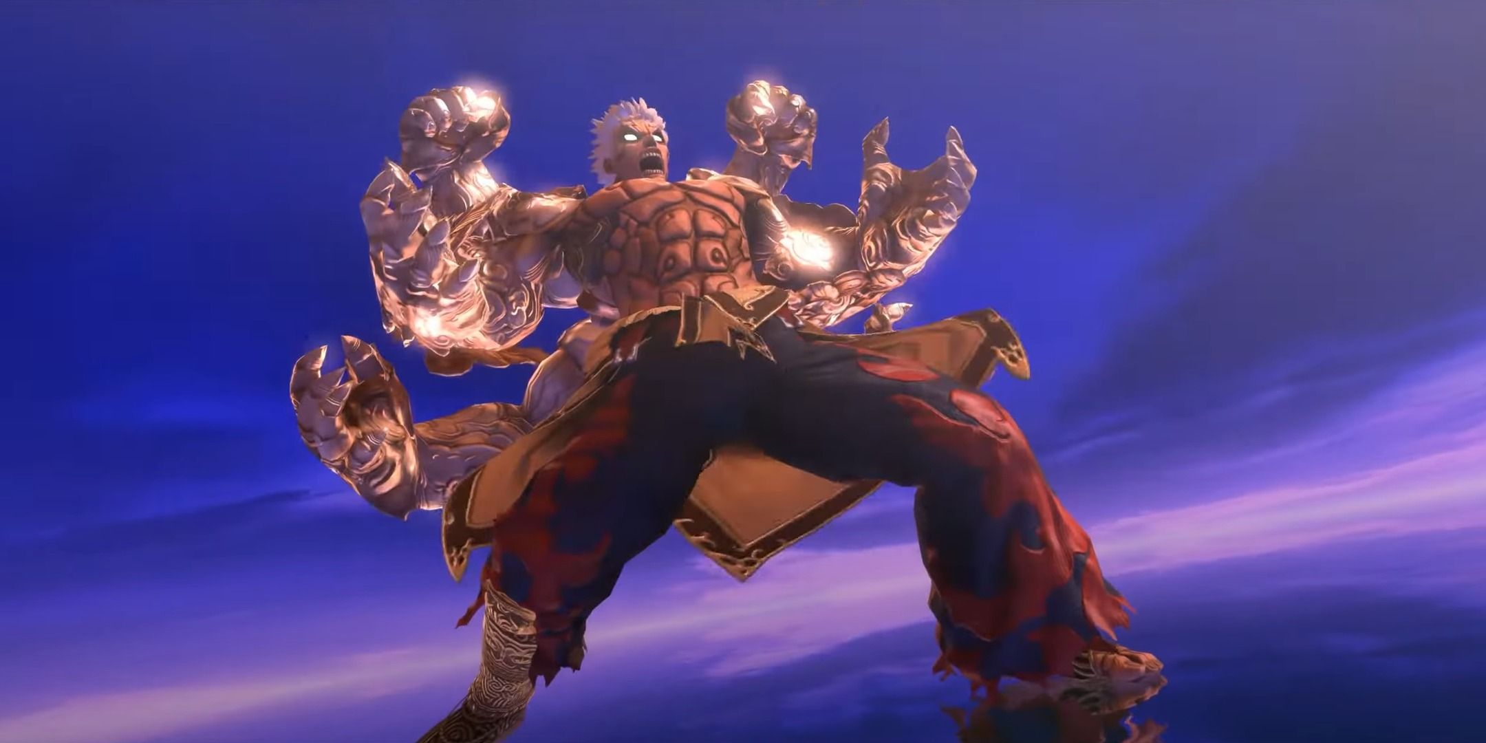 Asura in his Six-Armed form in Asura's Wrath.