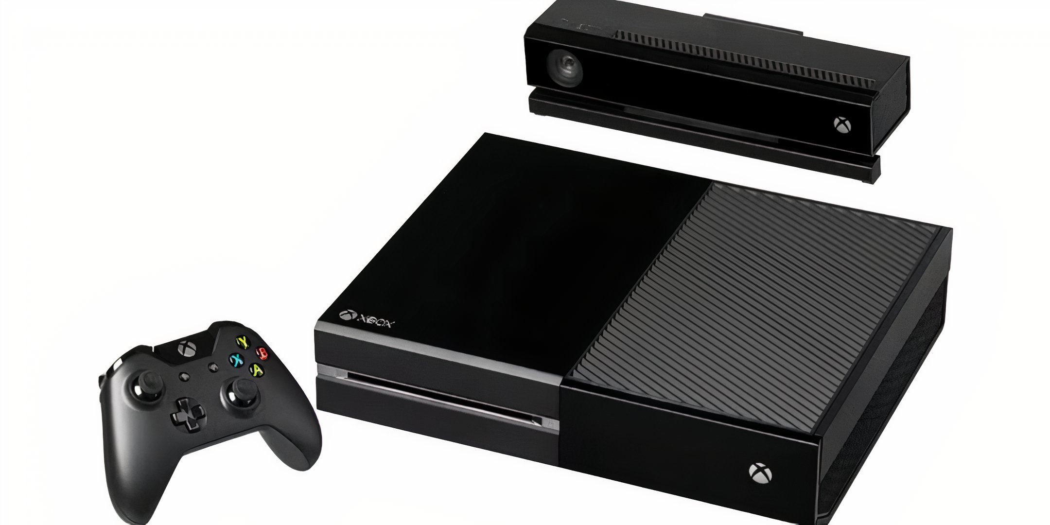 Xbox with controller and Kinnect.