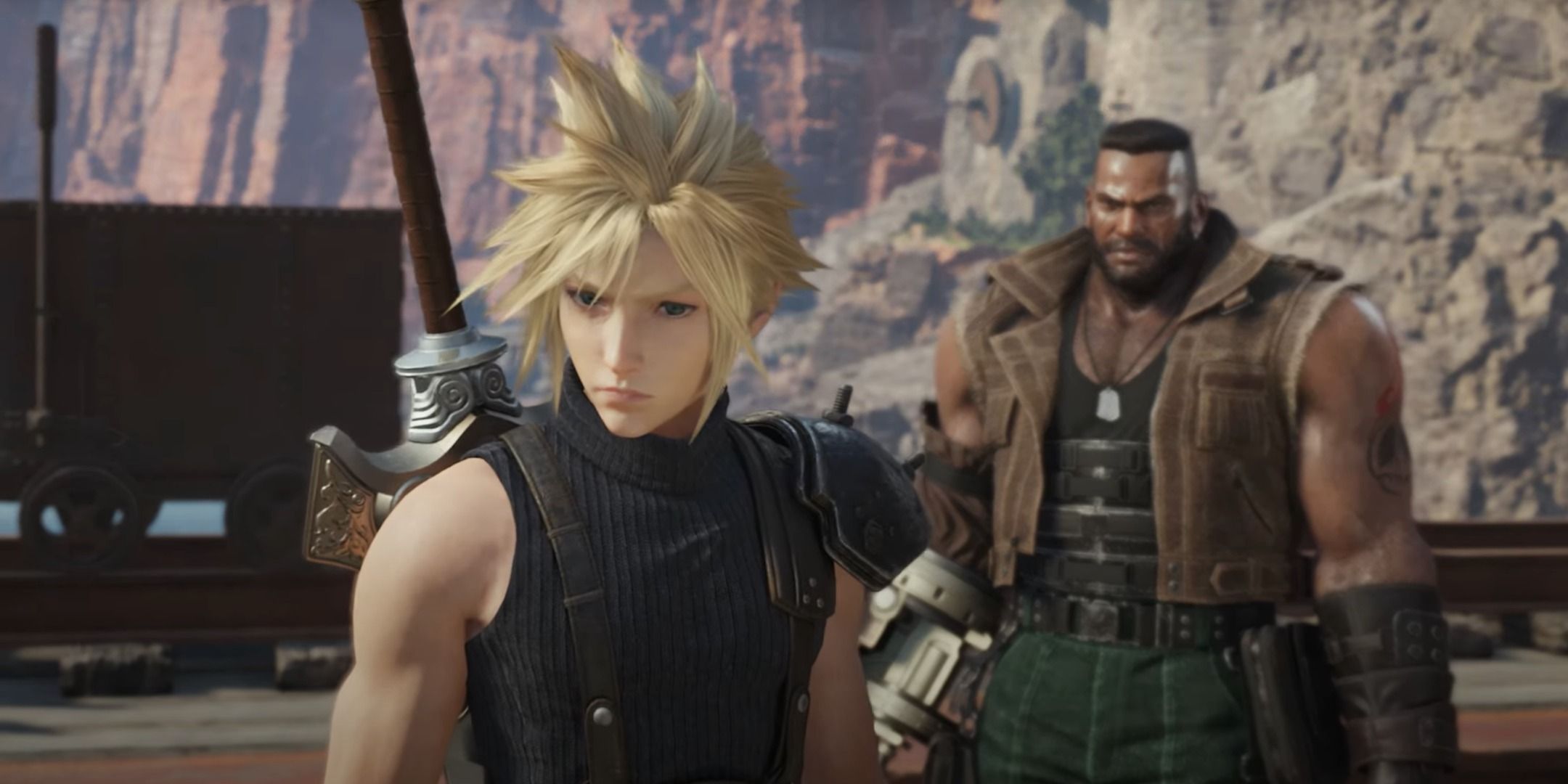Final Fantasy 7 REBIRTH Cloud and Barret.