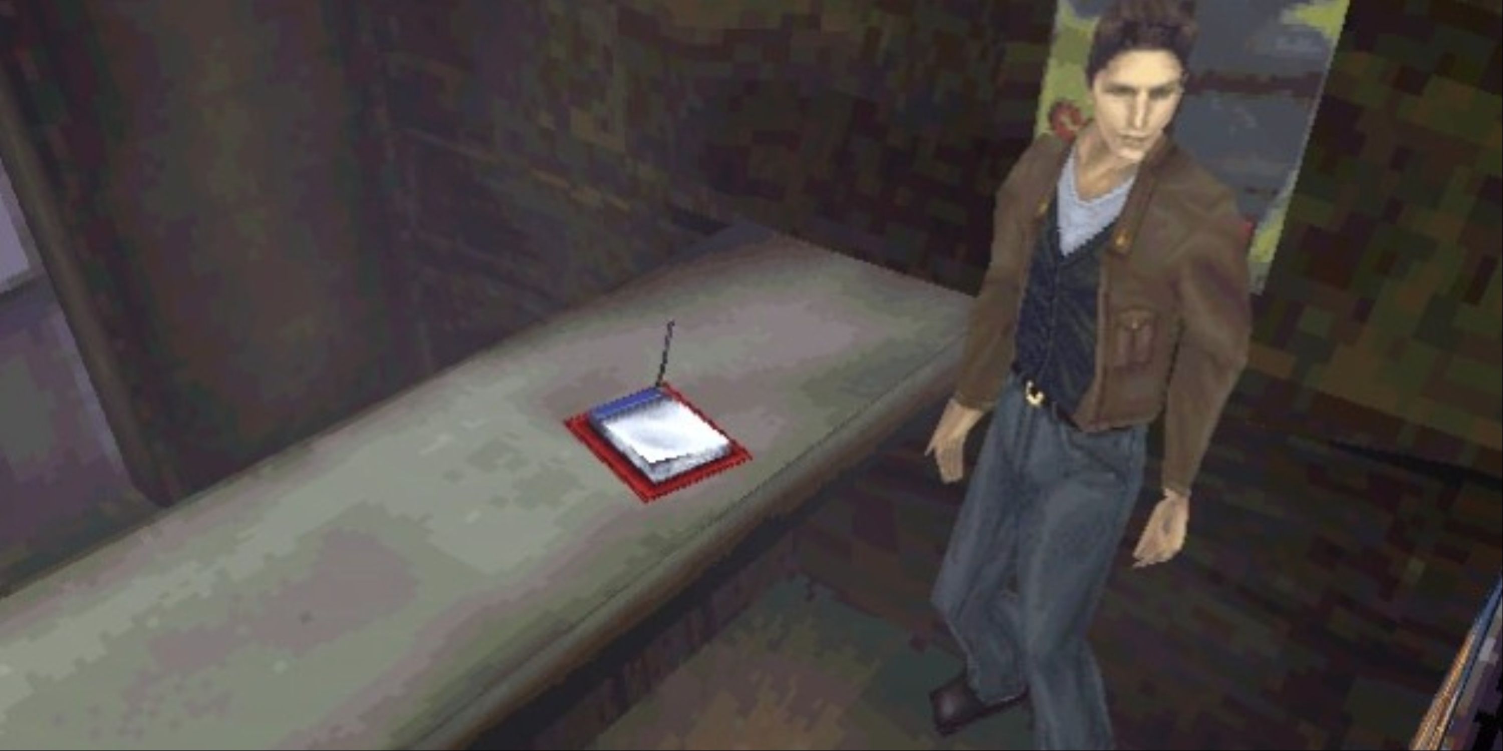 Harry by Notepad Save Point in the original Silent Hill.