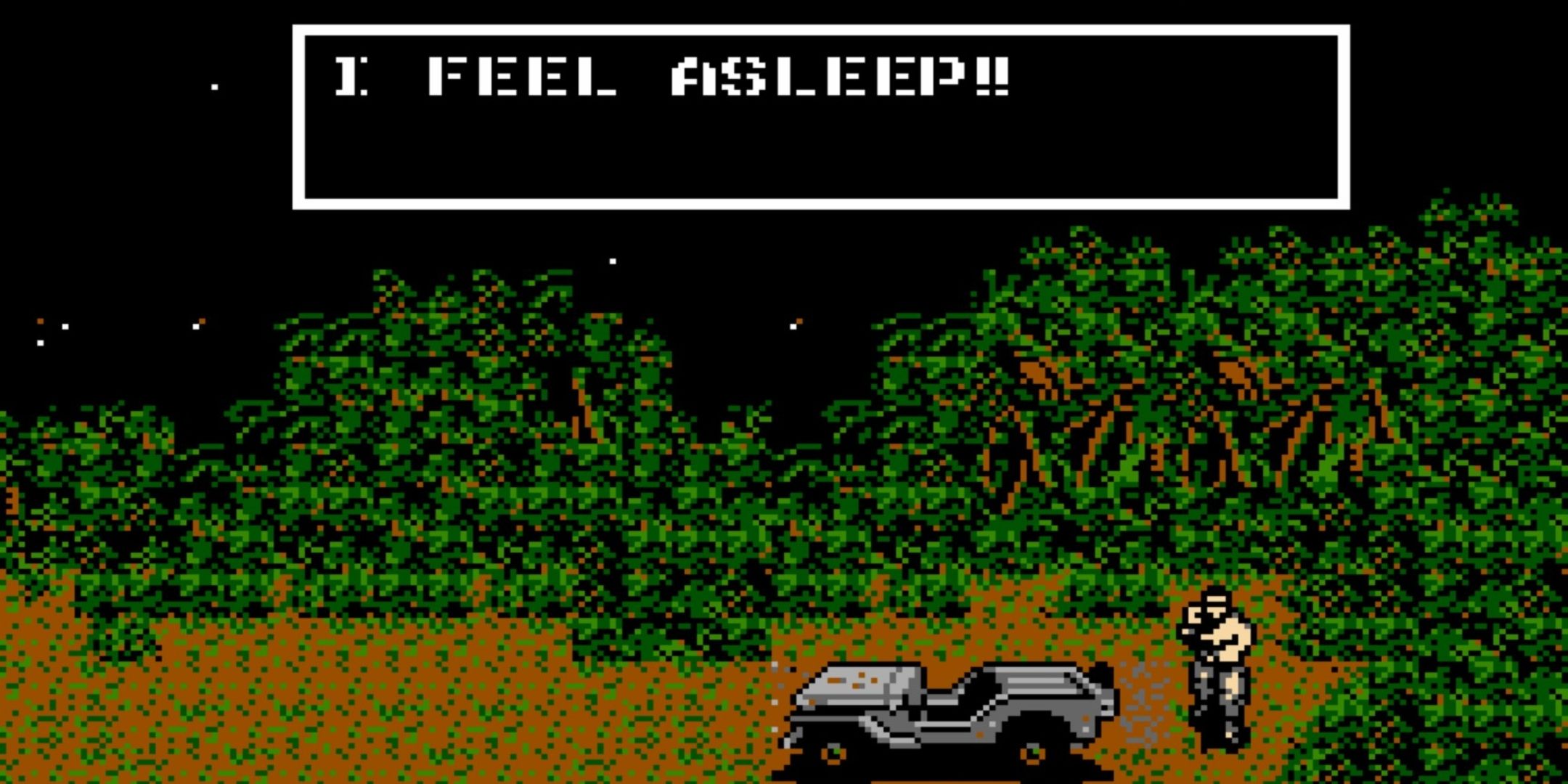 Mistranslated I feel asleep guard dialogue in Metal Gear.