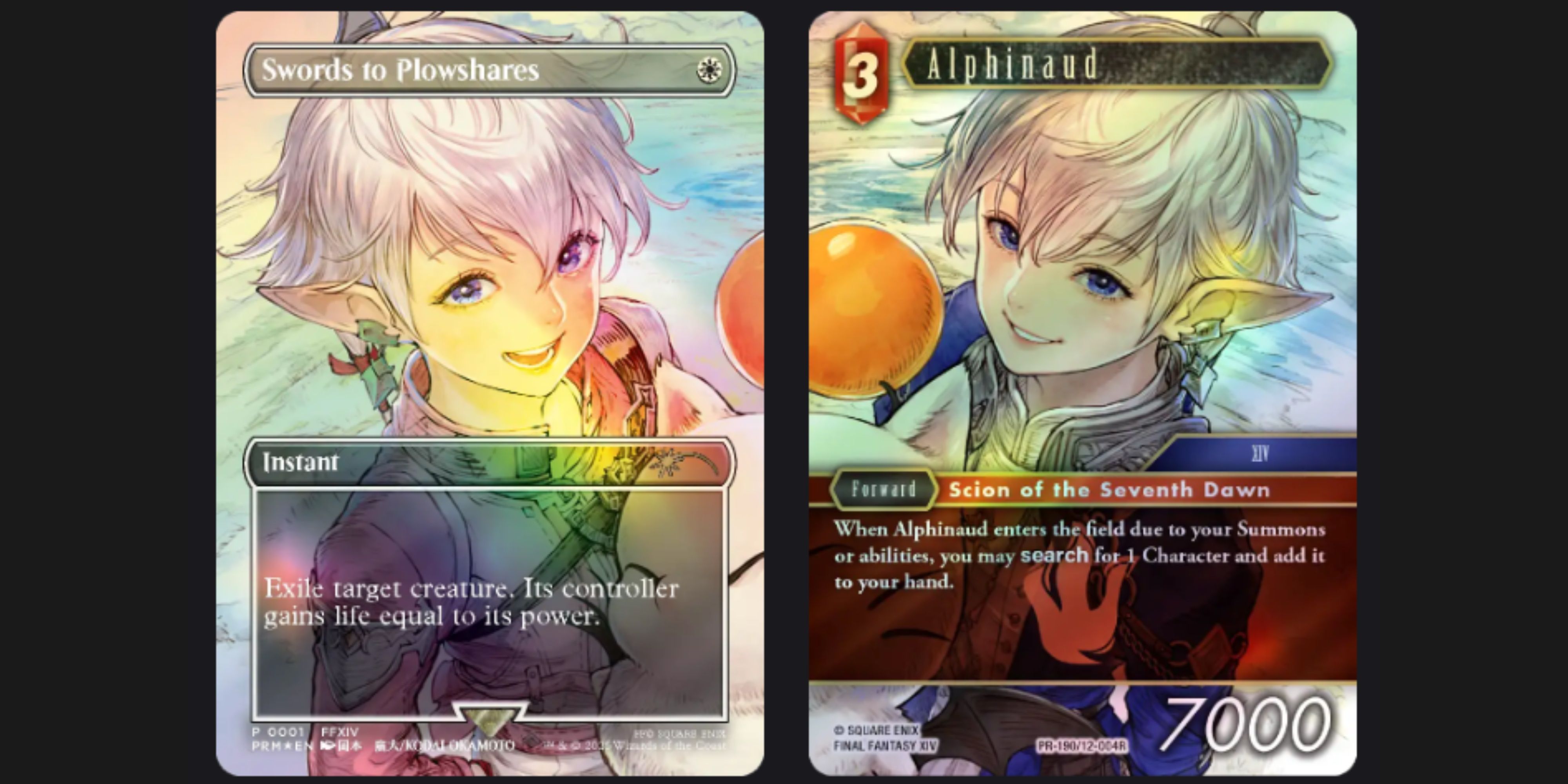 Fits Alisaie and Alphinaaud MTG and Final Fantasy TCG cards.