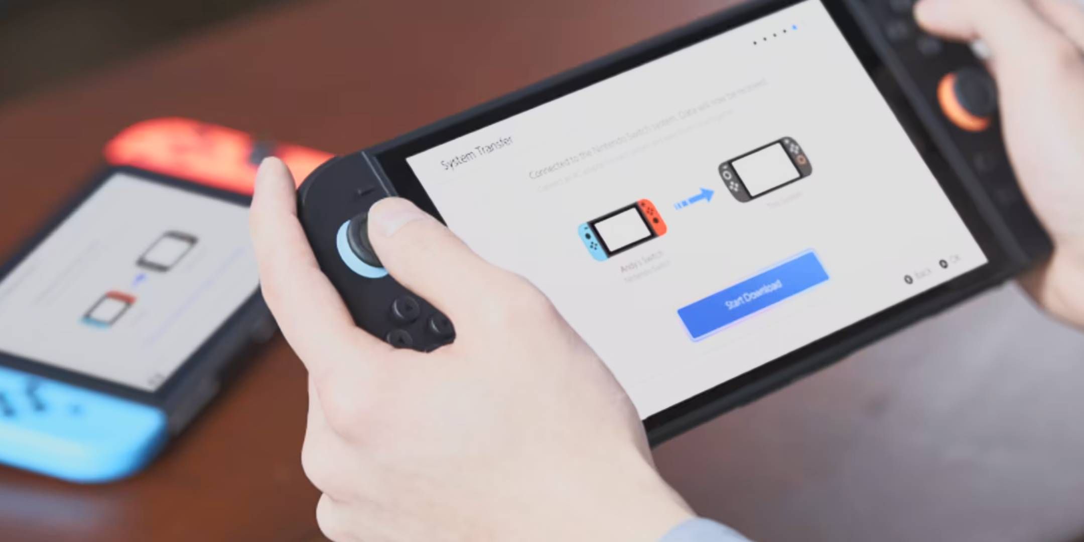 Switching to Nintendo's switch 2 transmission process.