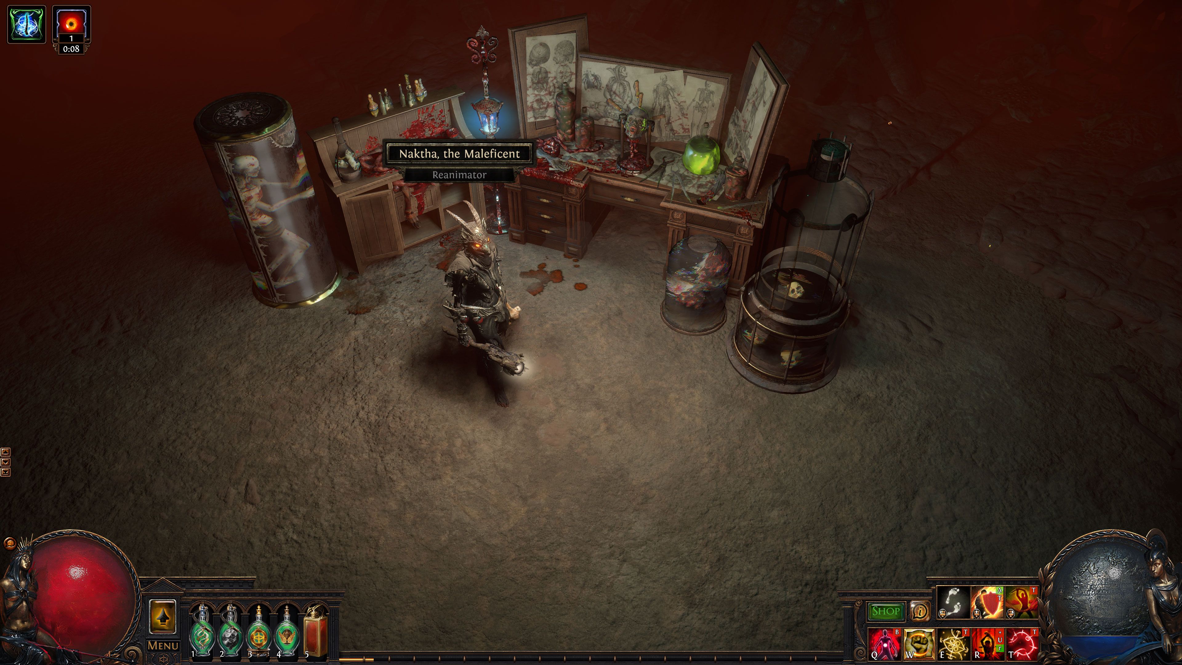 The path of exile mercenary in the camp