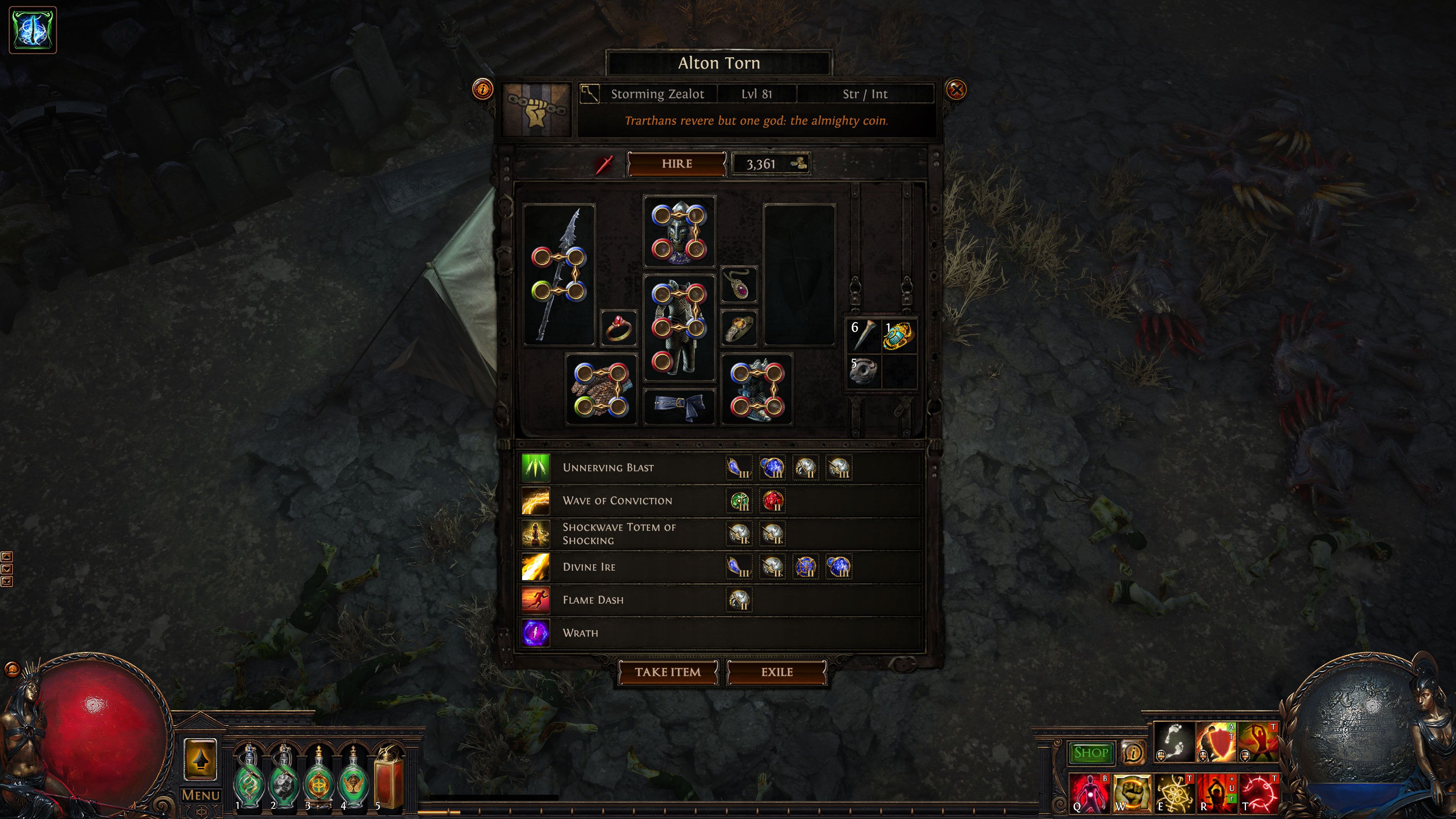 Route of asylum storm Zealot MERC