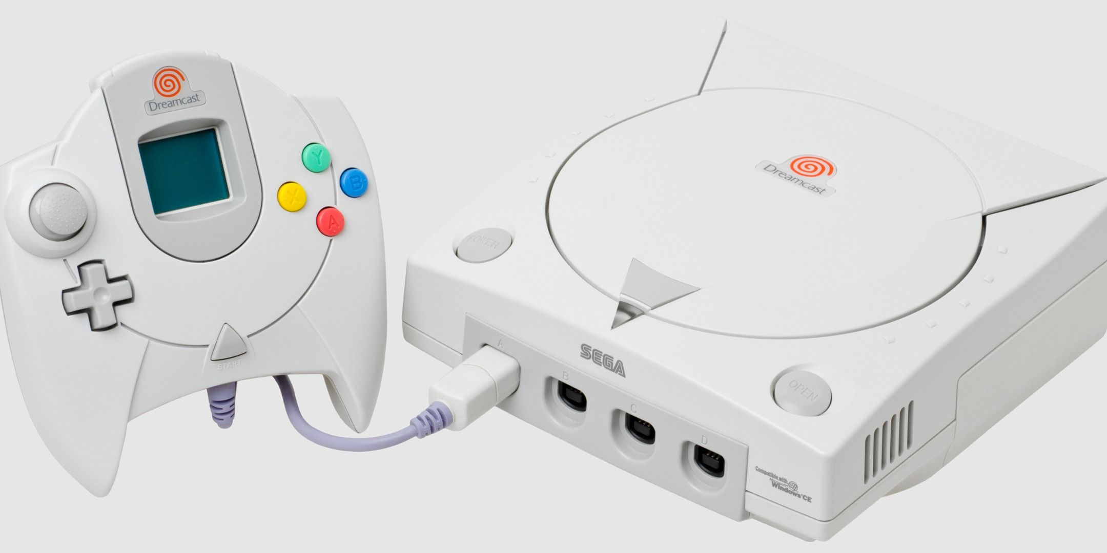 The Sega Dreamcast console.