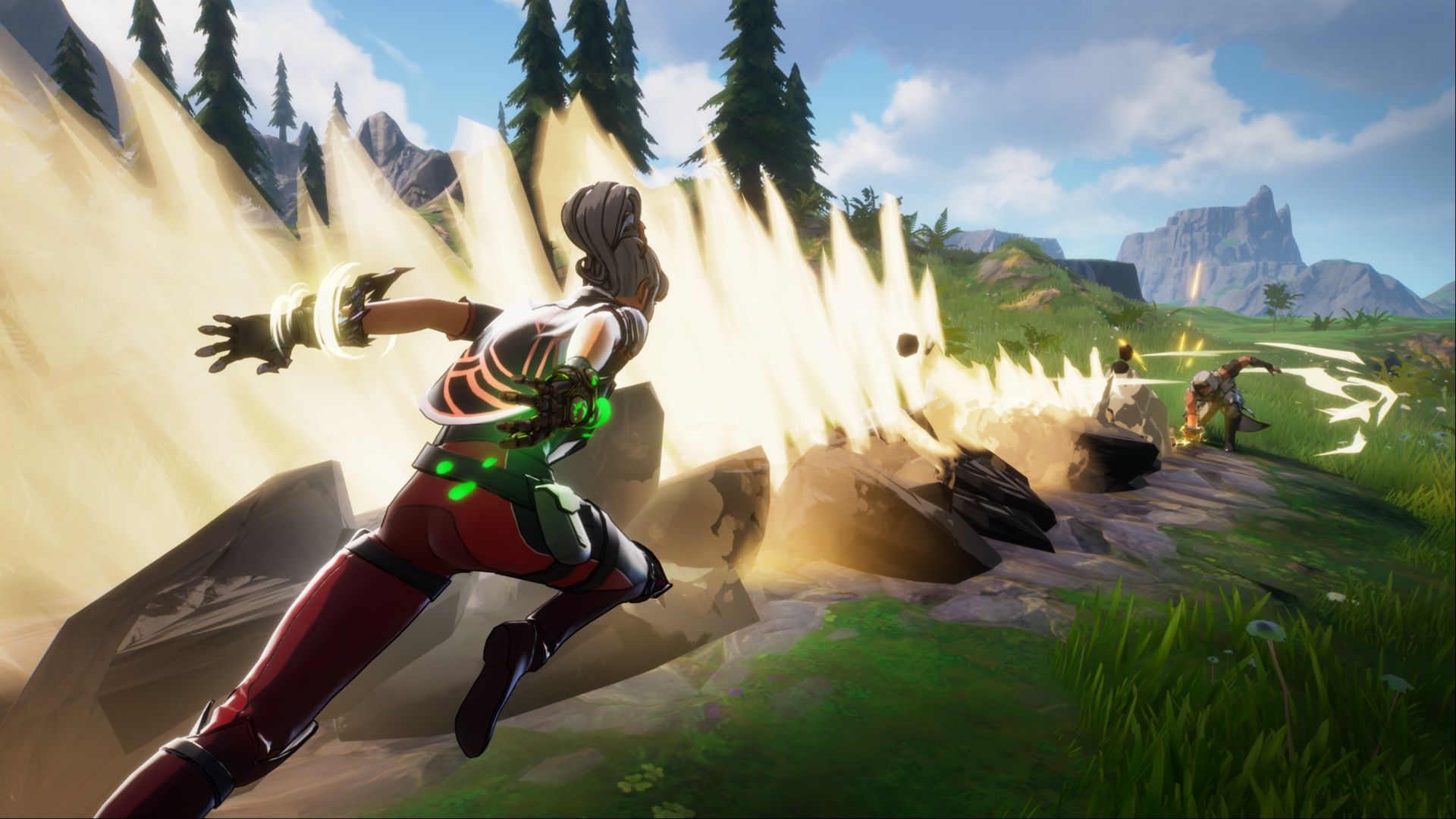 Avoid incoming shock waves from another mage in Spellbreak.