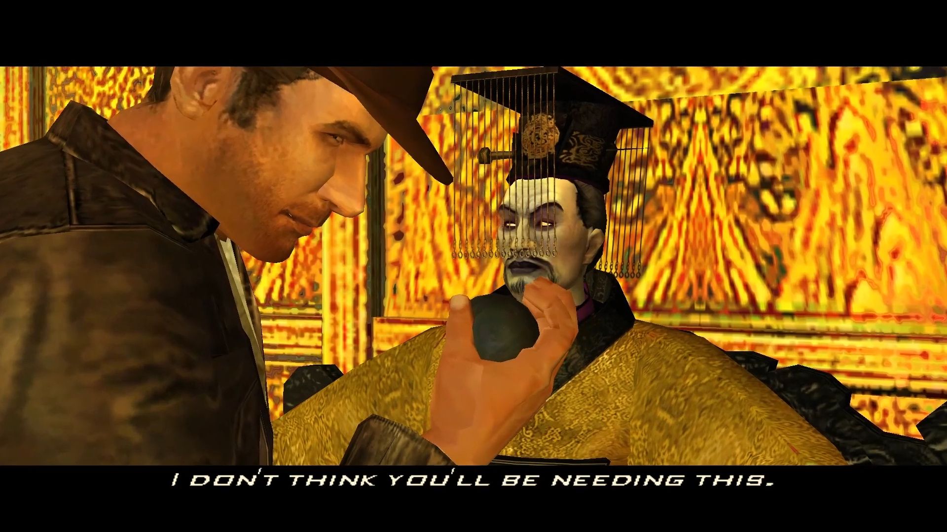 Indy takes the black pearl in Indiana Jones and the Emperor's Tomb.