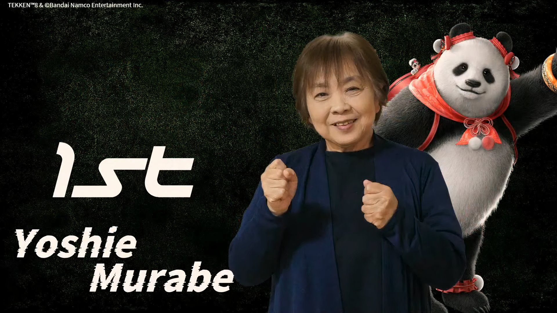 Yoshie Murabe winning the senior tekken 8 tournament.