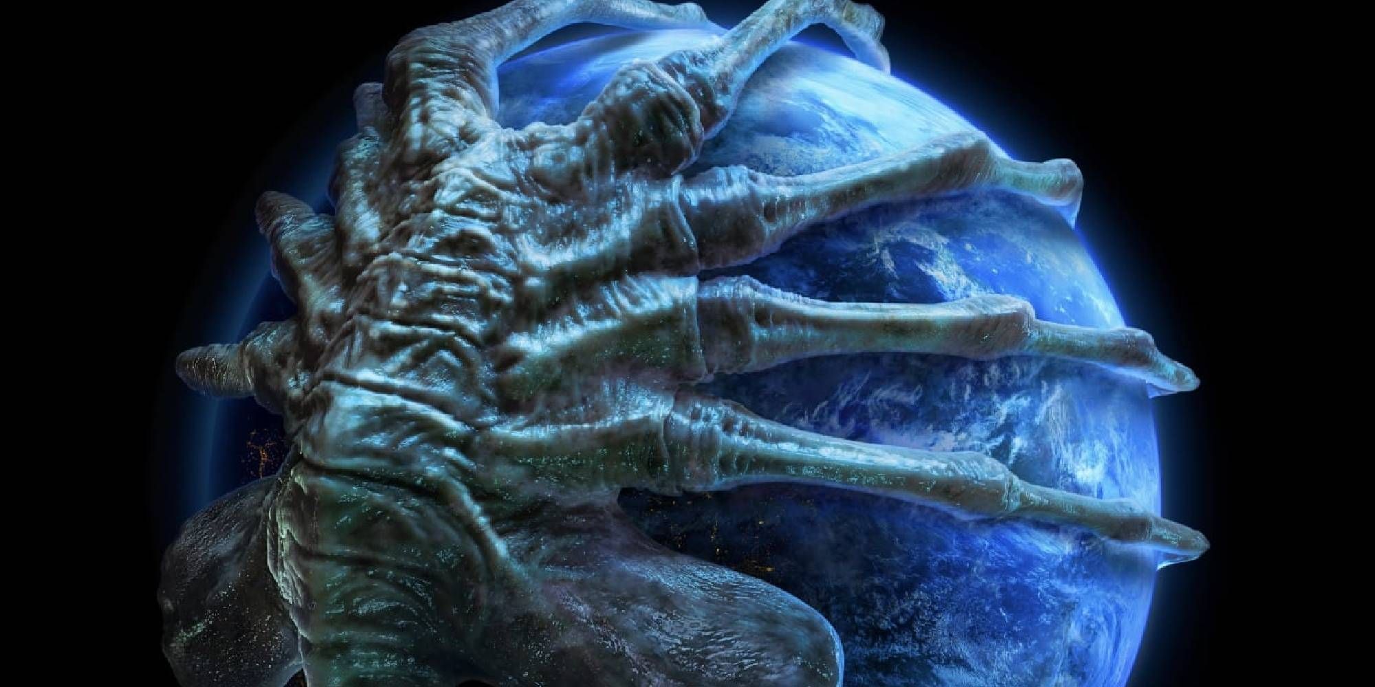 Alien_ Earth Face Hugger Gripping Earth.