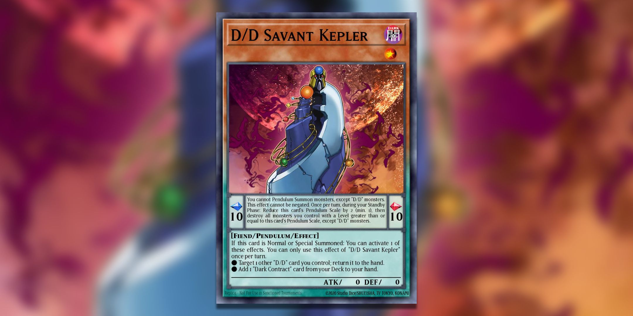 D_D Savant Kepler of Yu-Gi-Oh!