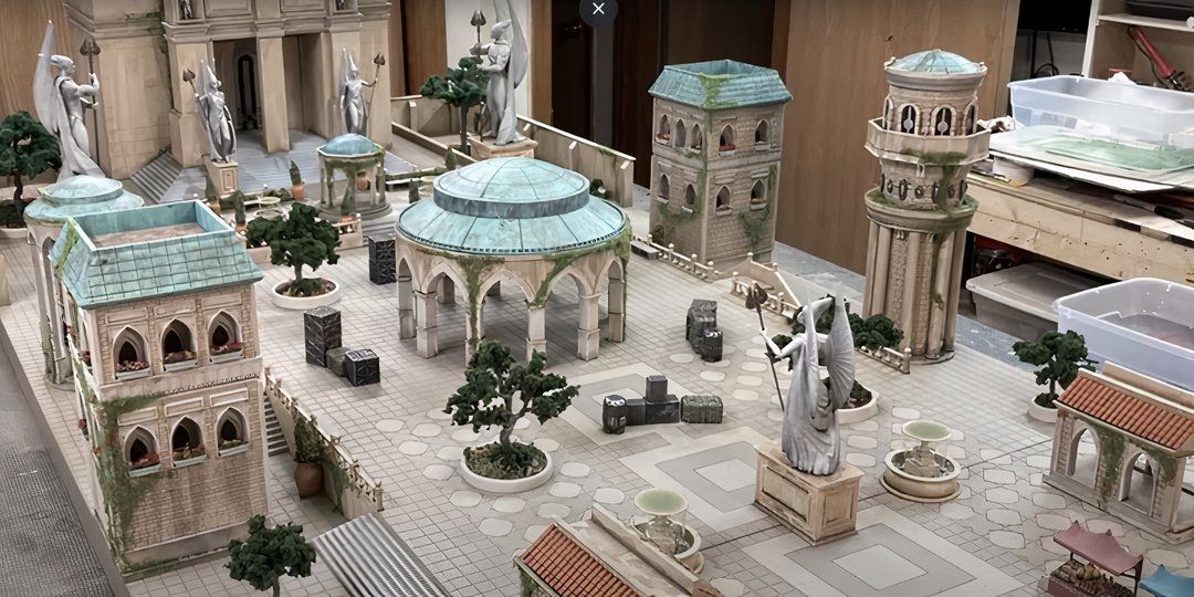 Example battlefield set up for Star Wars Legion.