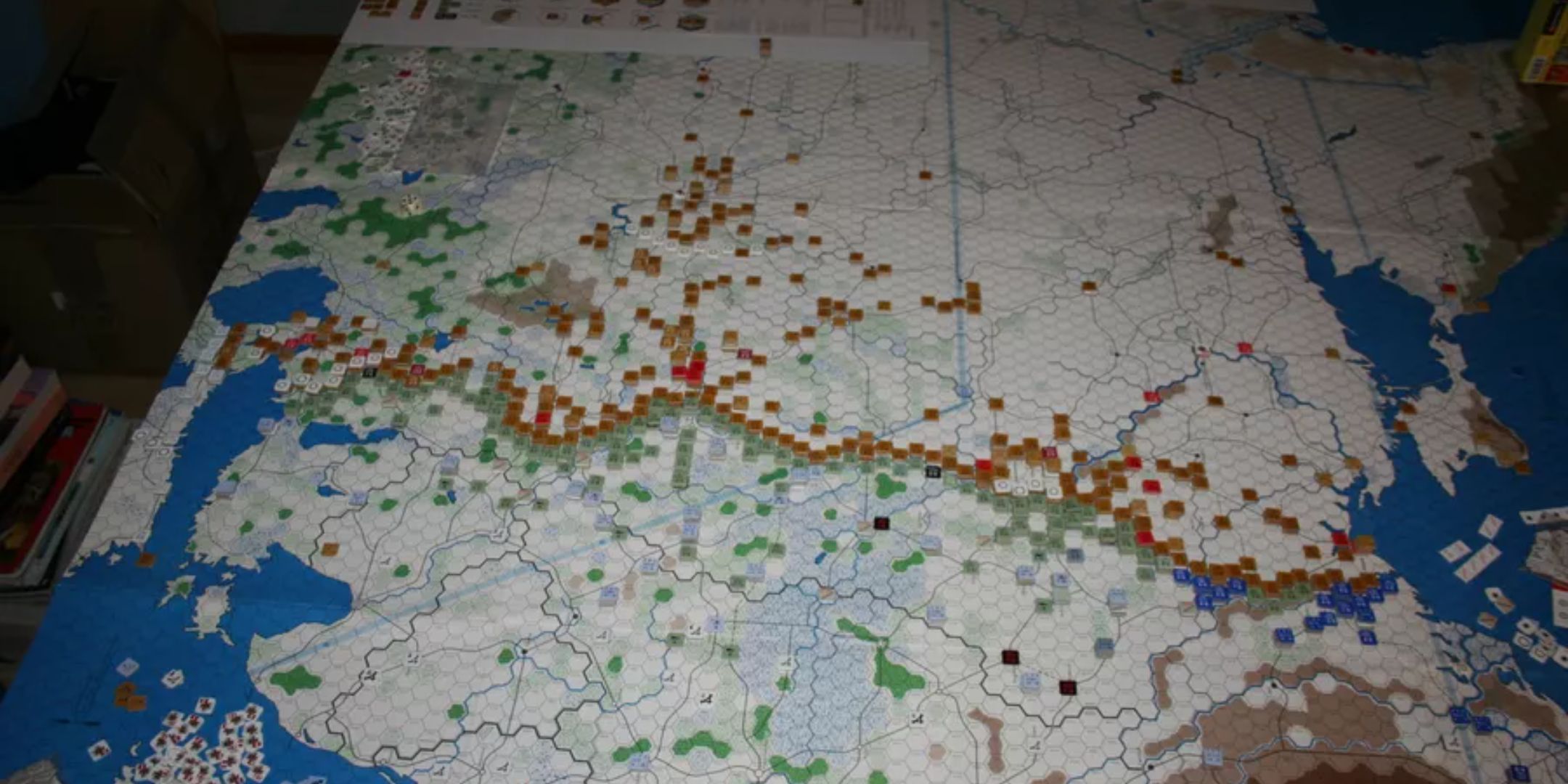 A board mid combat of Fire in the East.