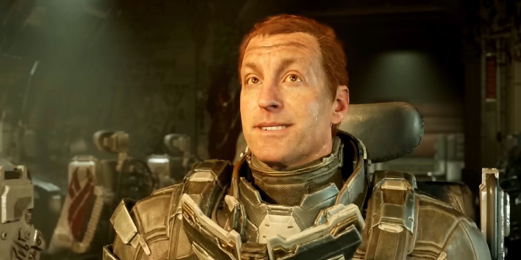 Isaac Clarke smiling in the Dead Space remake.