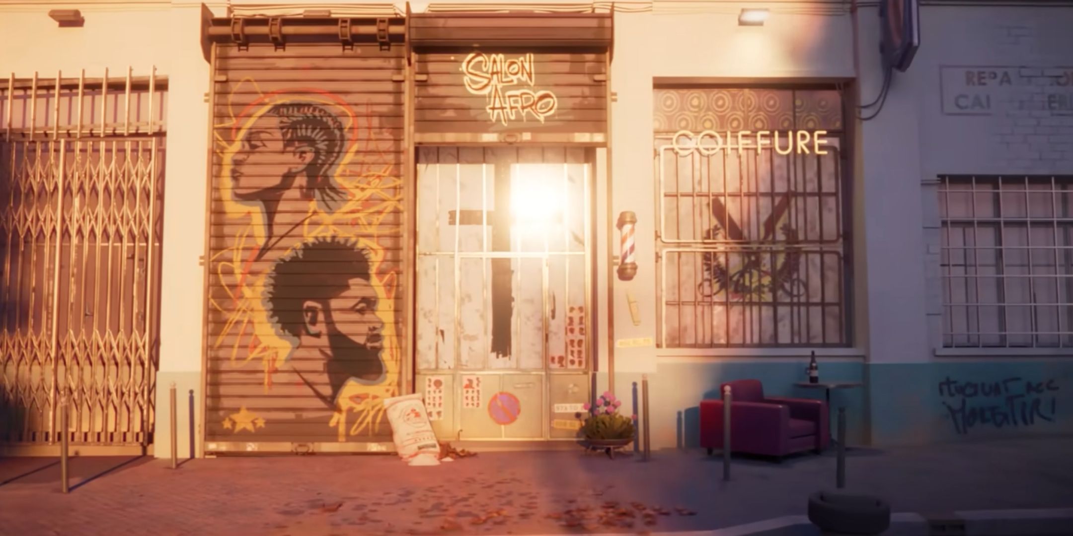 Marvel's Blade Barber Shop an exterior trailer