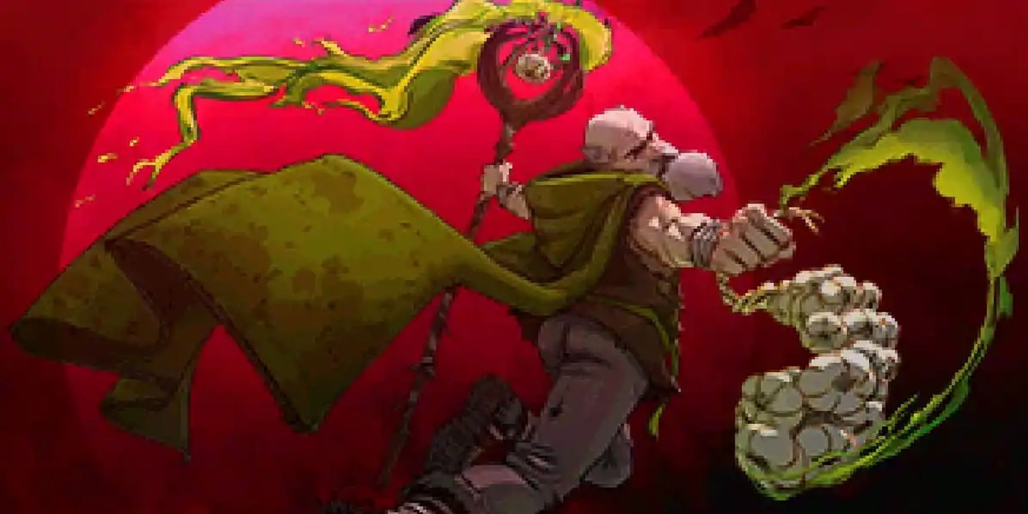 Poe Ratcho with garlic in vampires surviving garlic.