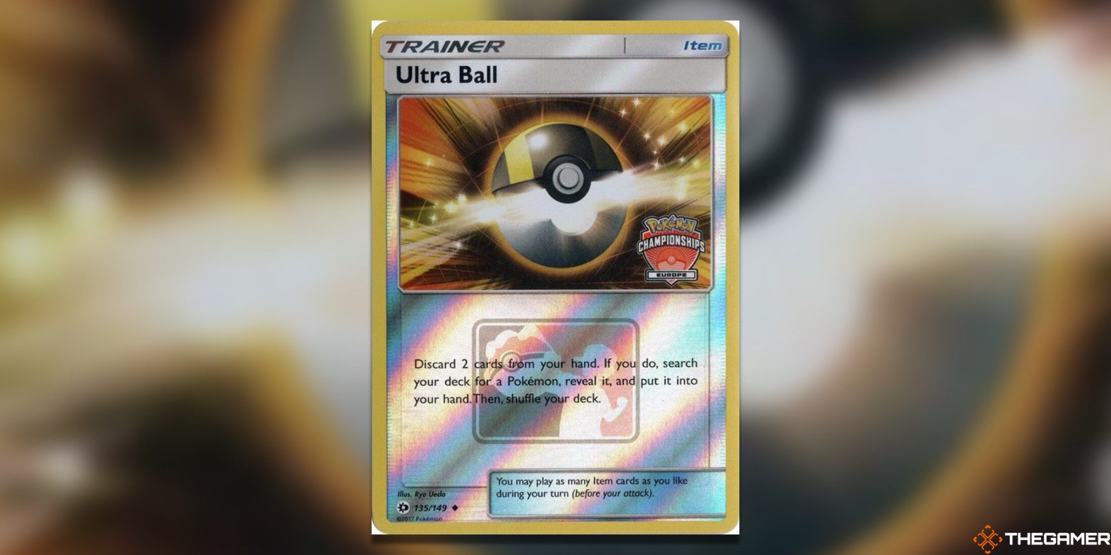 The European Championship Ultra Ball from Pokemon TCG.