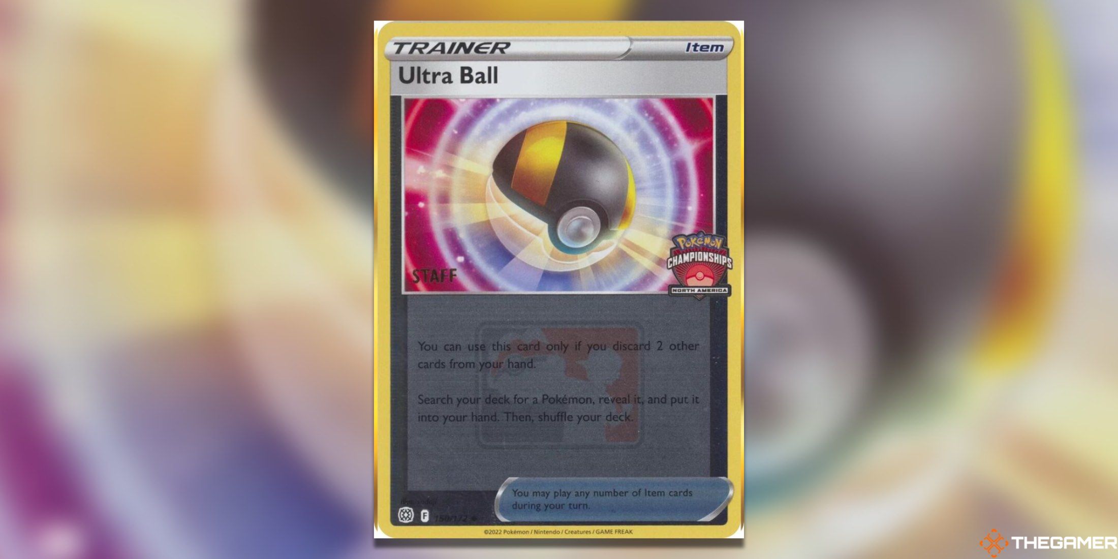 North American Championships Ultra Ball from Pokemon TCG.