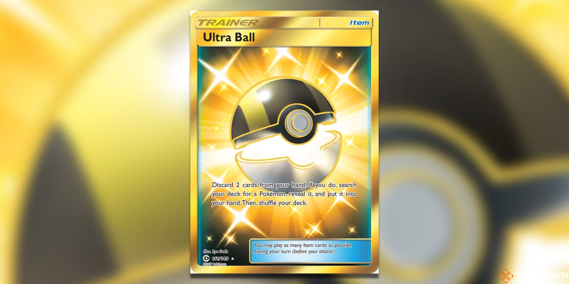 SM Base Secret rare Ultra Ball from Pokemon TCG.