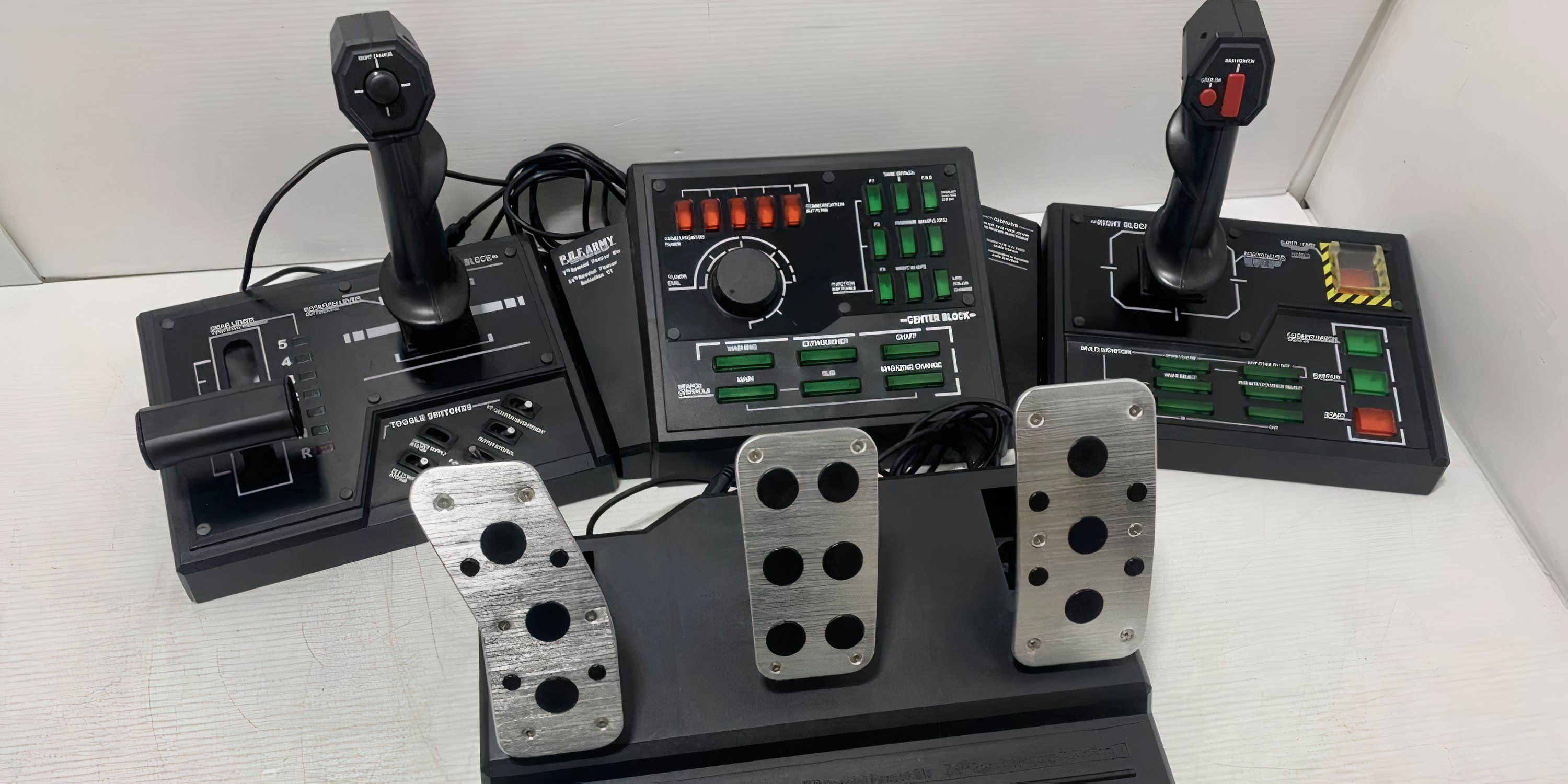 The controllers for Steel Battalion.