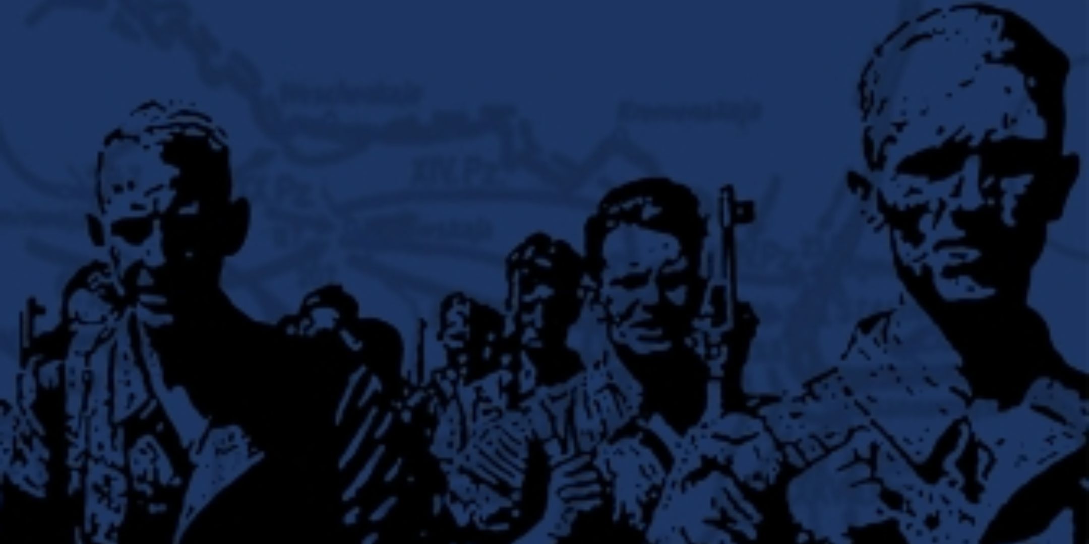 weary soldiers marching with rifles slung over their shoulders on the cover of case blue.