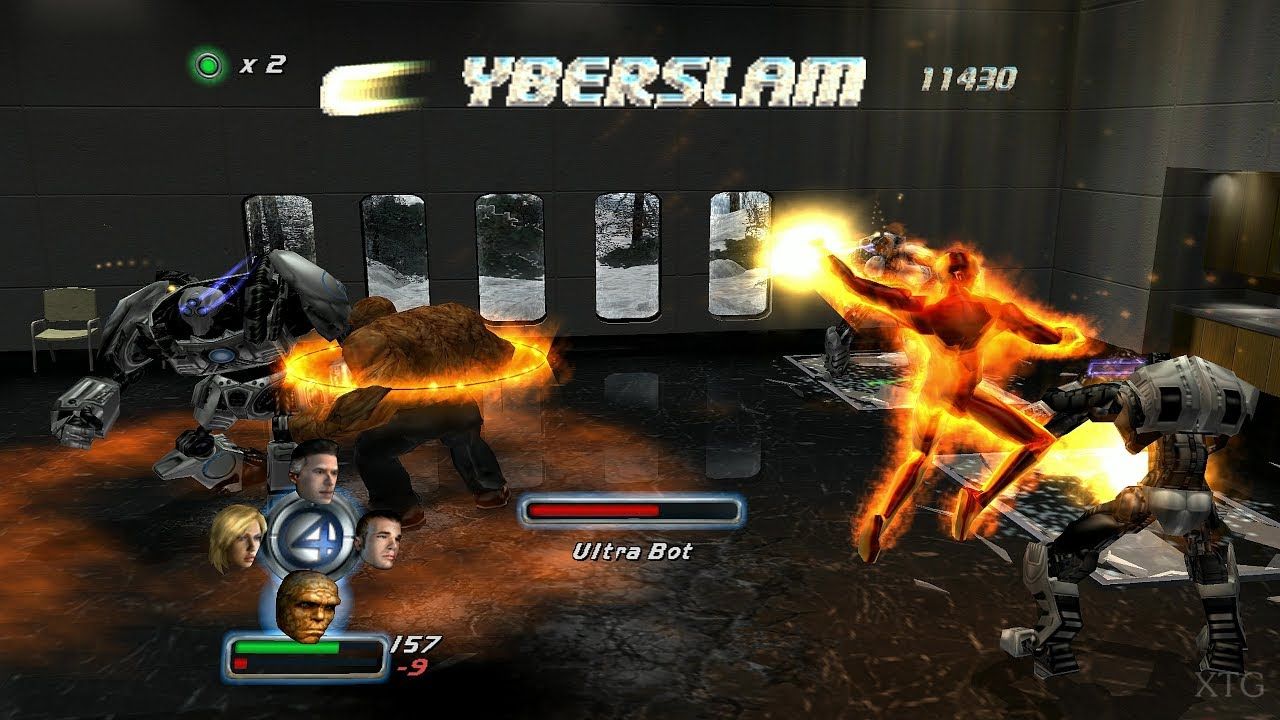 A screenshot of the 2005 Fantastic Four video game.