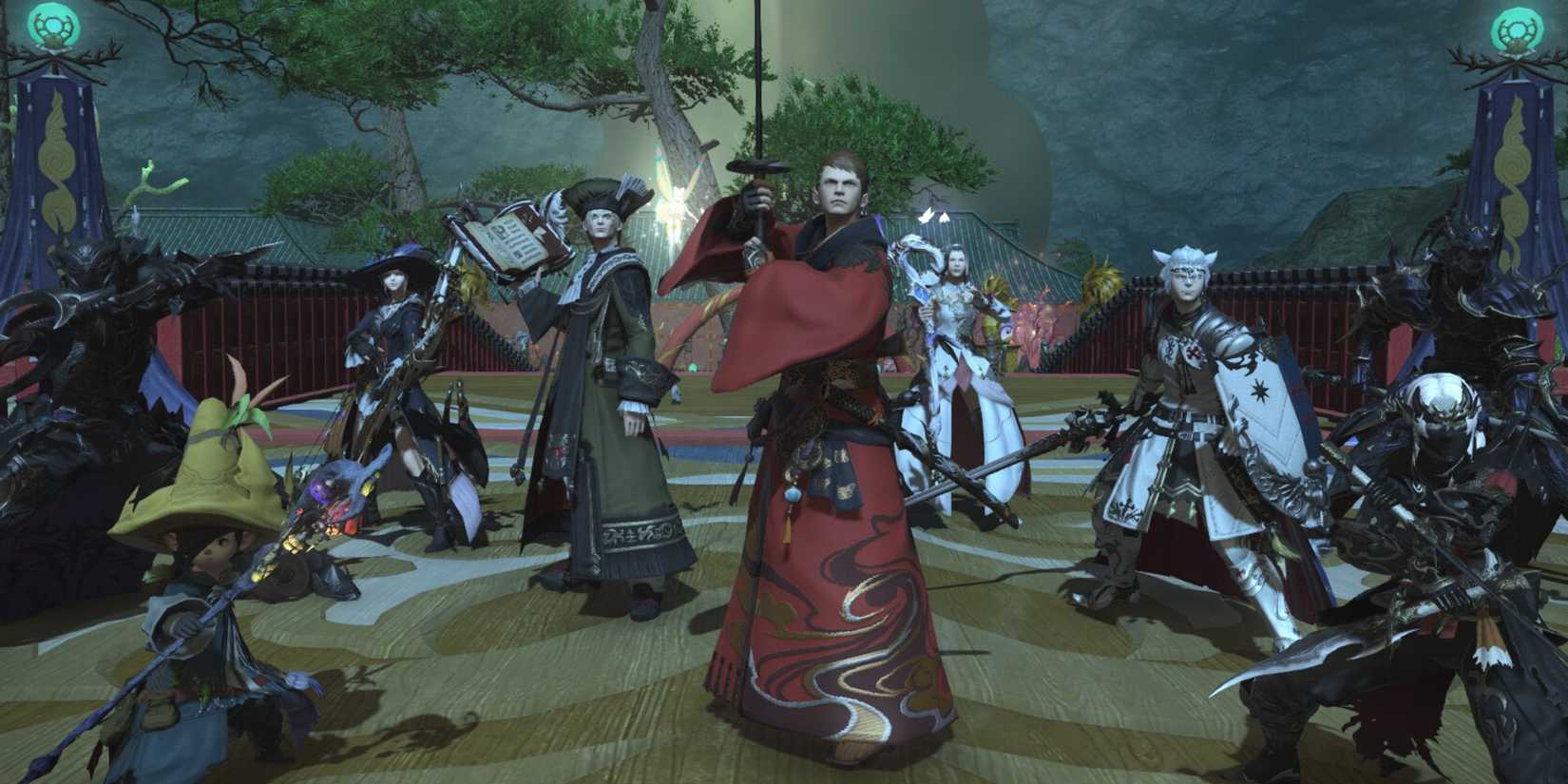 Final Fantasy 14 Characters Holding Swords