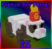 French Fry Ferret Pet Icon for Roblox cultivate a garden.