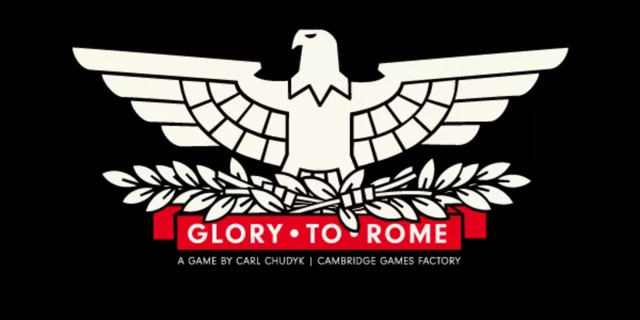 a roman eagle on the cover of the black box edition of glory to rome.