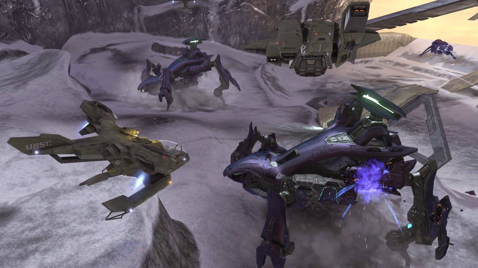 The player does battle with two scarabs in Halo's Covenant mission.