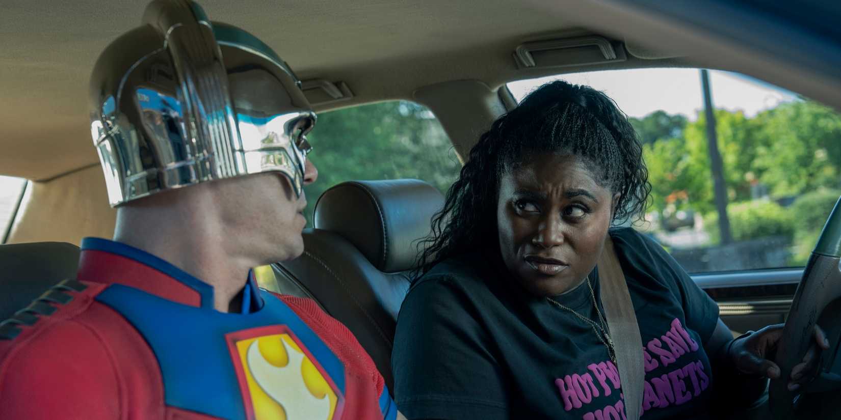 John Cena and Danielle Brooks in Peacemaker.