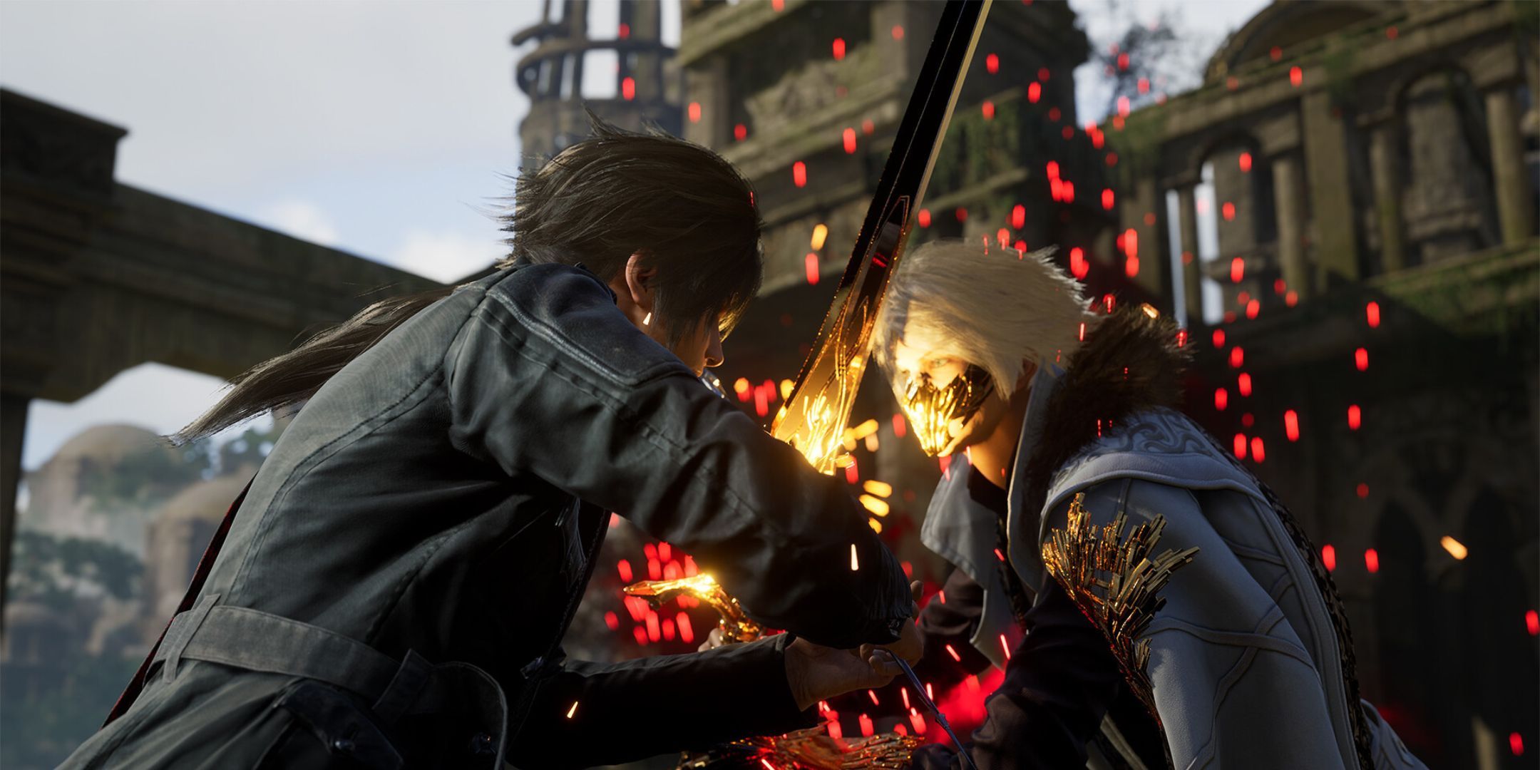 Two characters clashing in Lost Soul Aside.