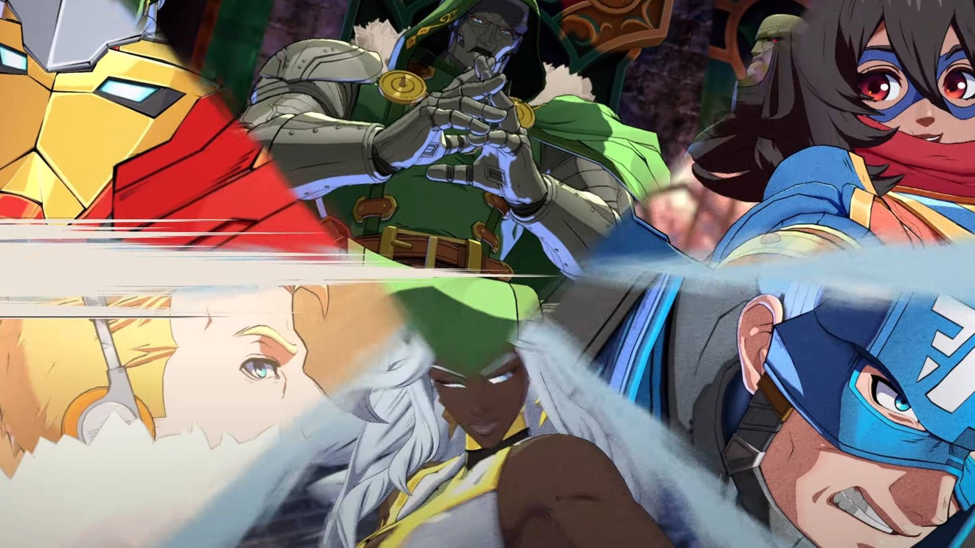 Marvel Tokon triggers the characters in the comic book frame.