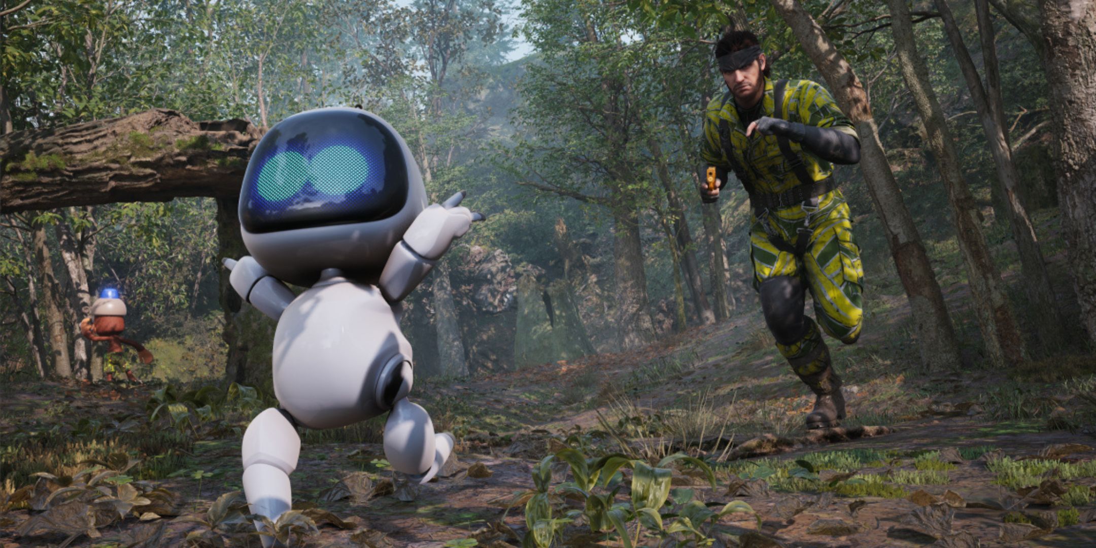 Astro Bot Appears In Metal Gear Solid Delta: Snake Eater's Ape Escape Mode