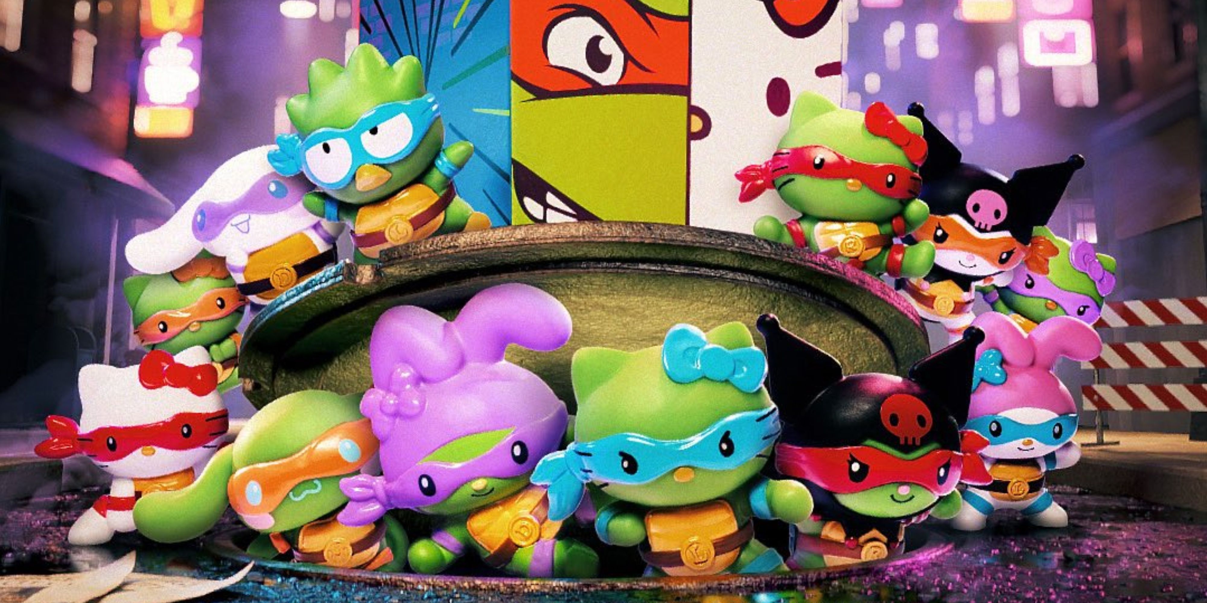 Hello Kitty x Teenage Mutant Ninja Turtle toys are coming to