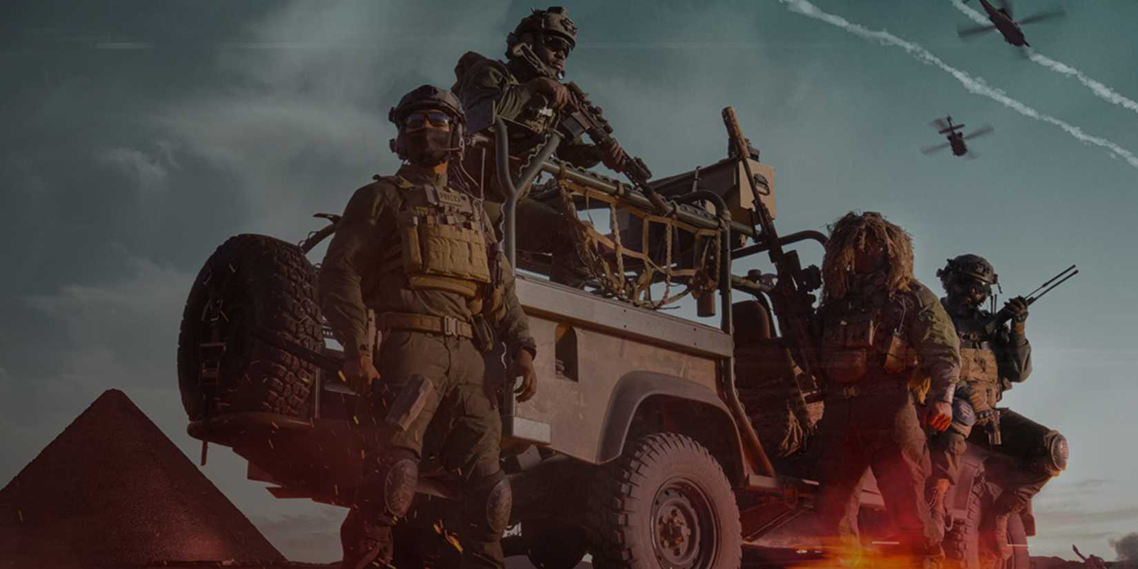 Battlefield 6 players gathered around the vehicle.