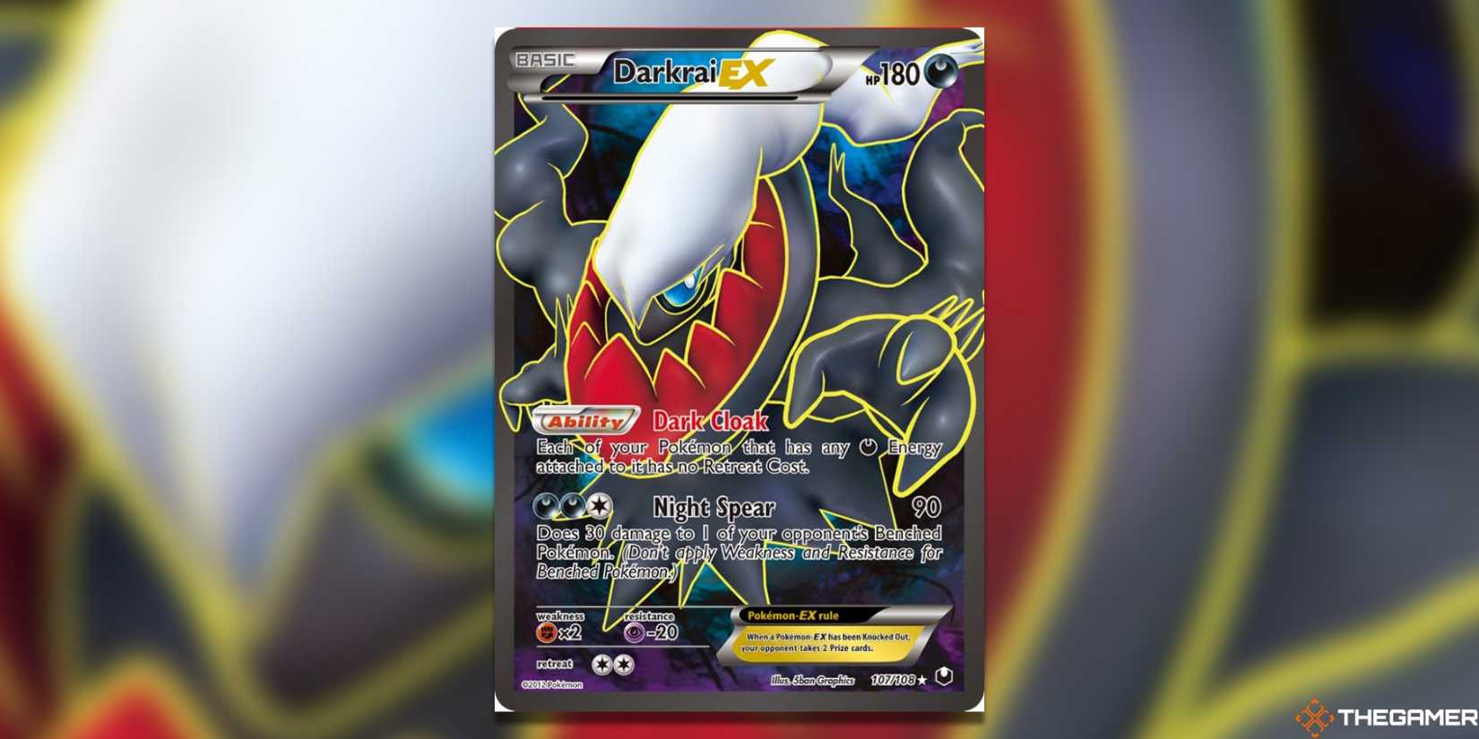 The Dark Explorers Dardrai Ex from Pokemon TCG.