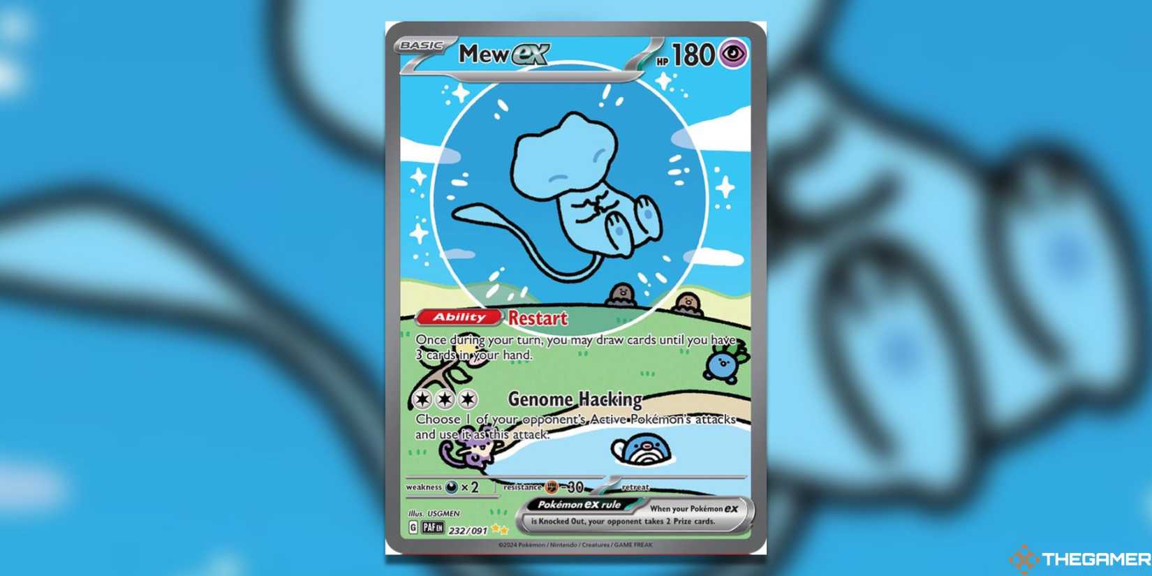 Paldean fates of Mew ex from Pokemon TCG.