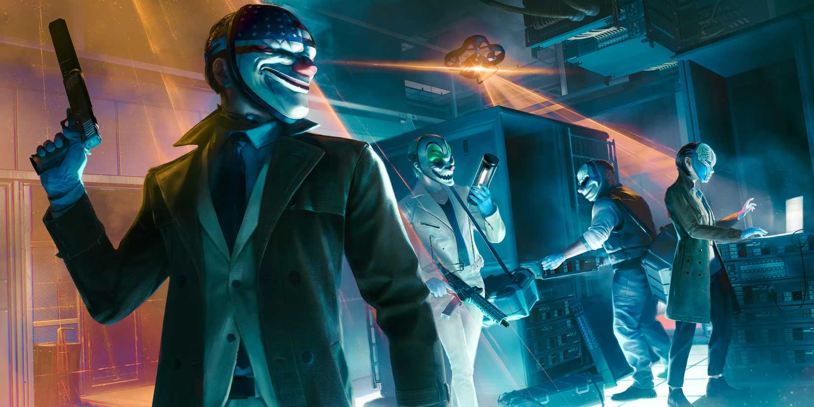 The gang in the middle of a high -tech heist in Payday 3.