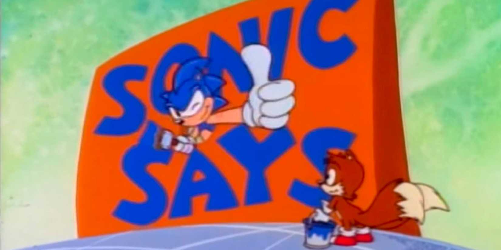 The Pro Sonic logo says in The Adventures of Sonic the Hedgehog TV show.