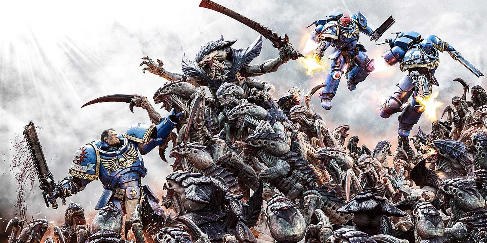 Titus is fighting Tyranids along with other space marines in Space Marine 2.