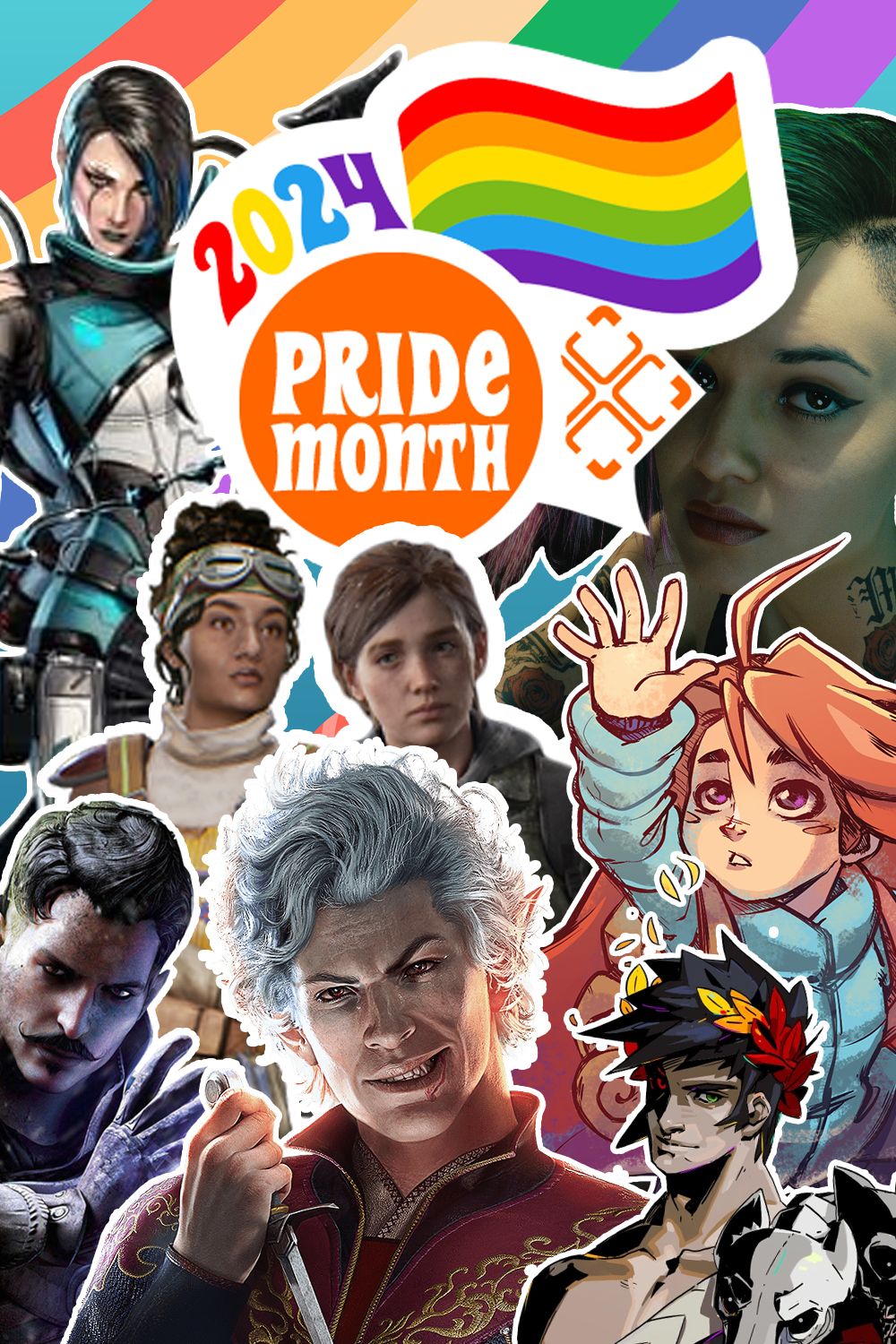 TheGamer Pride Month 2024 Tag Page Cover Art