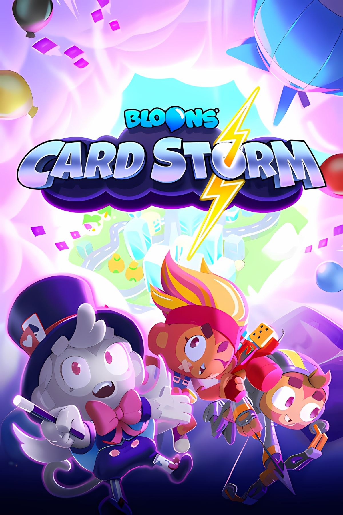 Bloons کارت برچسب طوفان صفحه هنر جلد