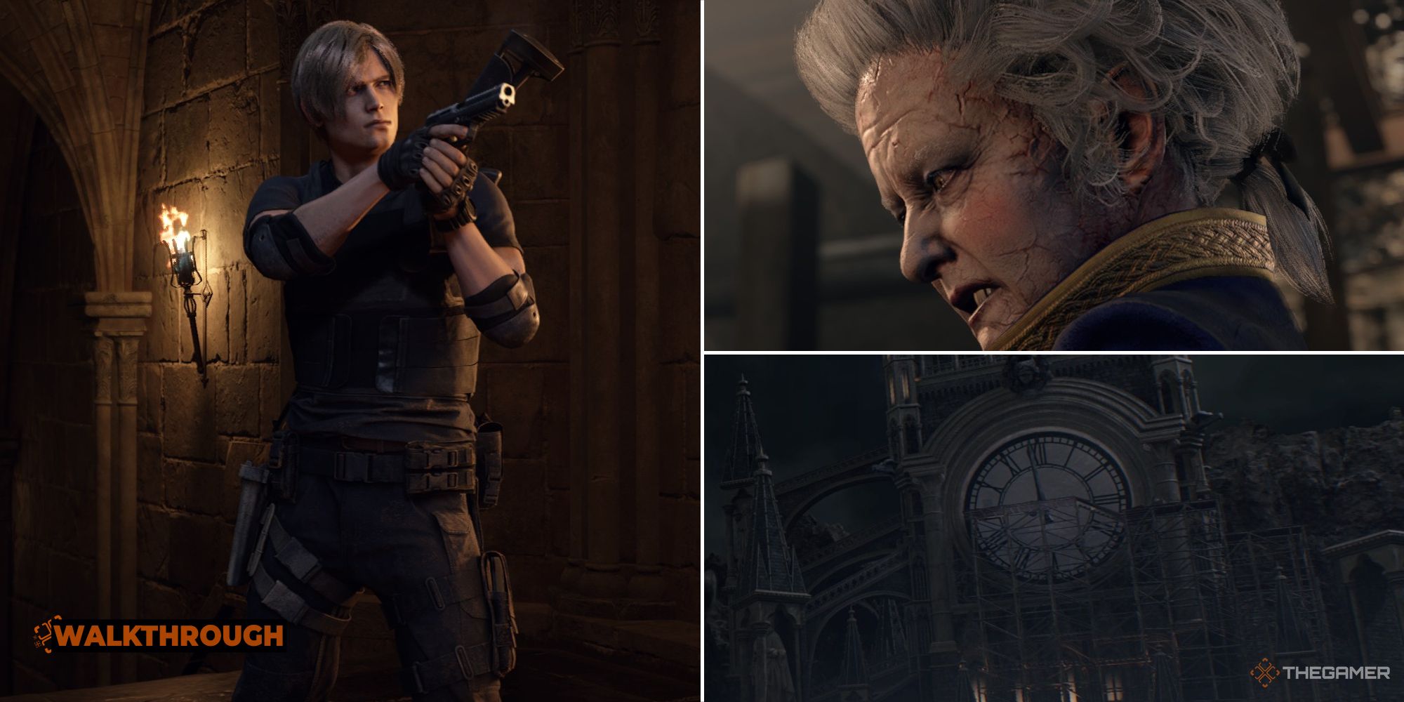 Leon Kennedy and Ramon Salazar in Resident Evil 4 Remake