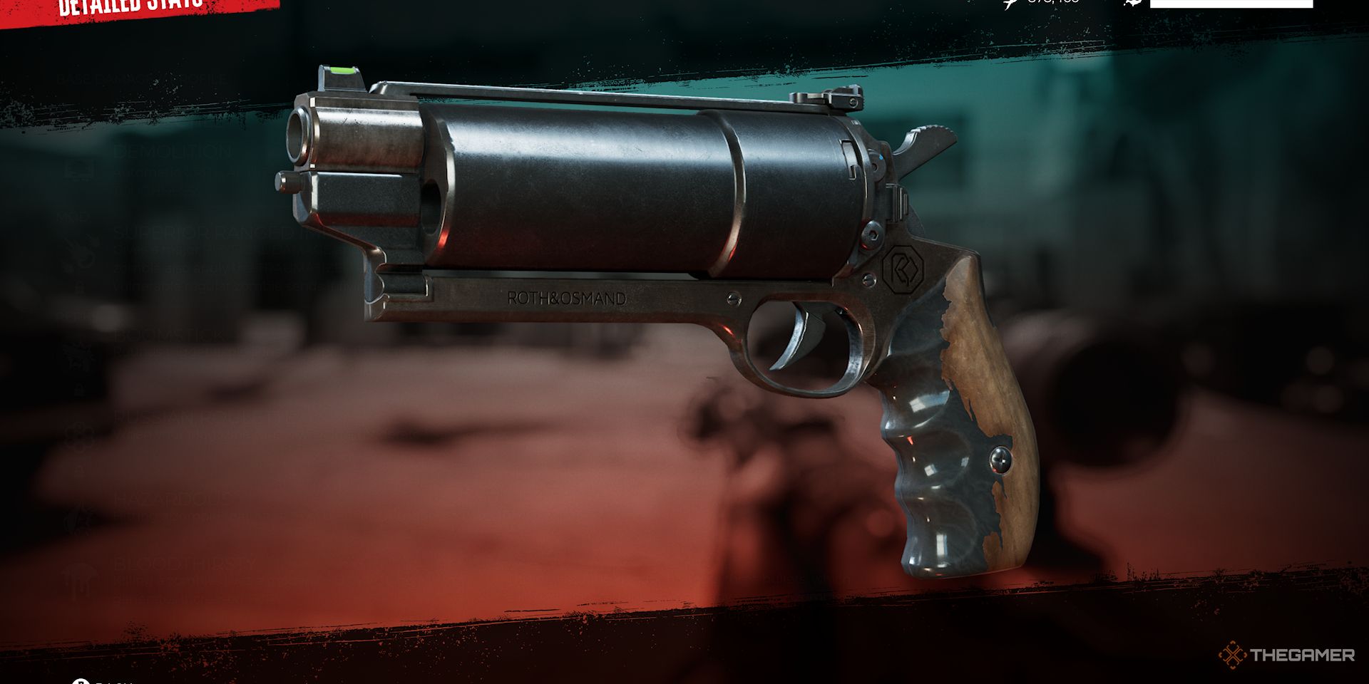 A close shot of the Big Shot Legendary Weapon in Dead Island 2.